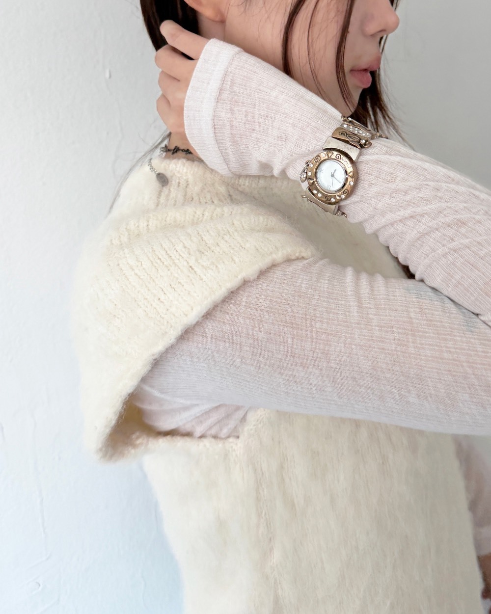 【韓國連線】GRUMPY ANGEL HEART WATCH 金色 GMAHW