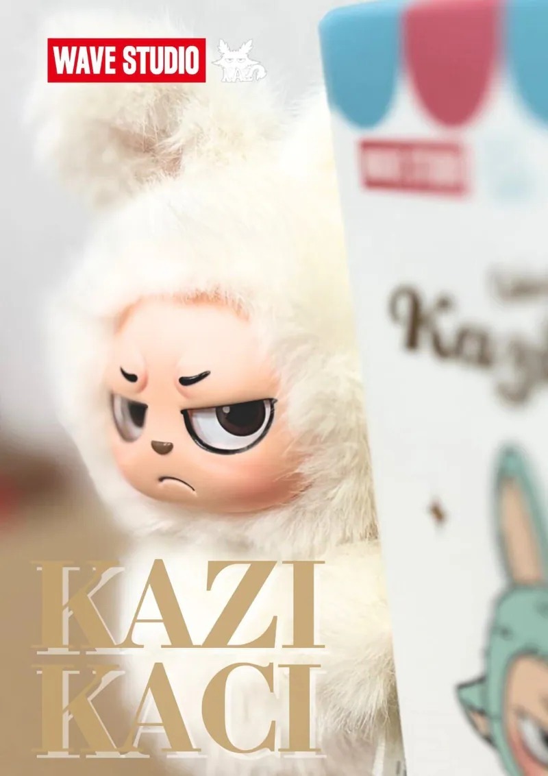 Kazikaci Colorful party 系列 - 搪膠毛絨關節可動掛件盲盒 (隨機1個)