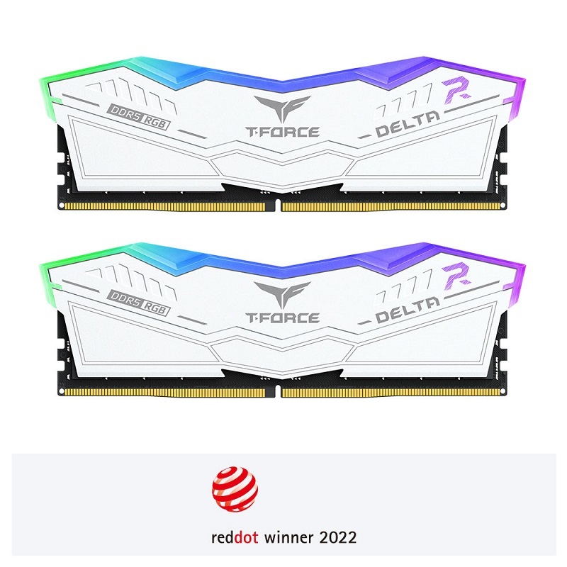 TEAM 十銓 T-Force DELTA 炫光 DDR5 6000 32GB(16GB*2) 白/黑 CL30