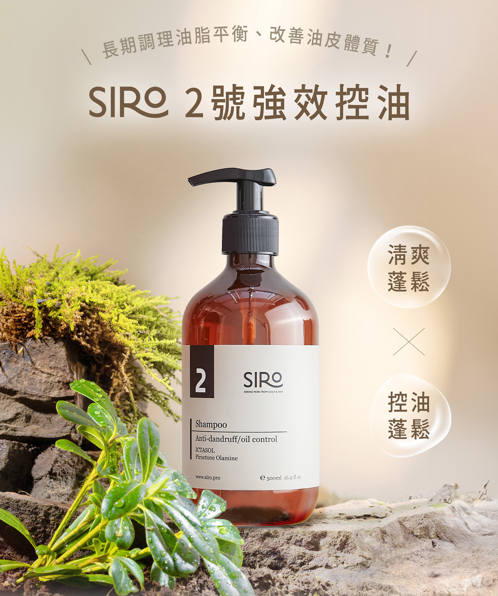 2號控油蓬鬆洗髮精