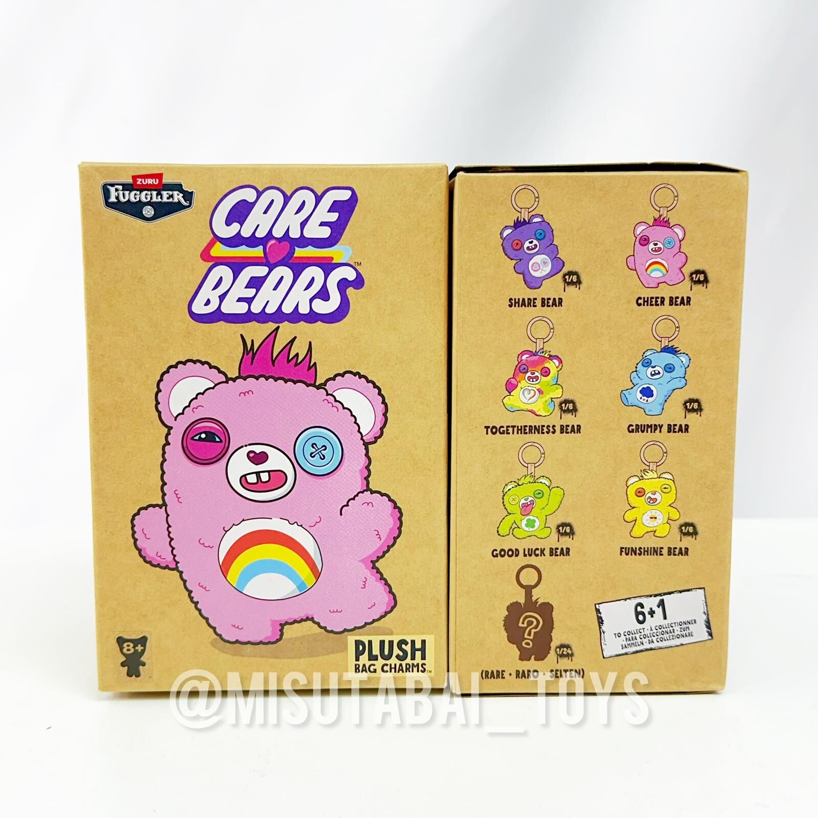 Fuggler x Carebear Plush Doll Keychain Blind Box