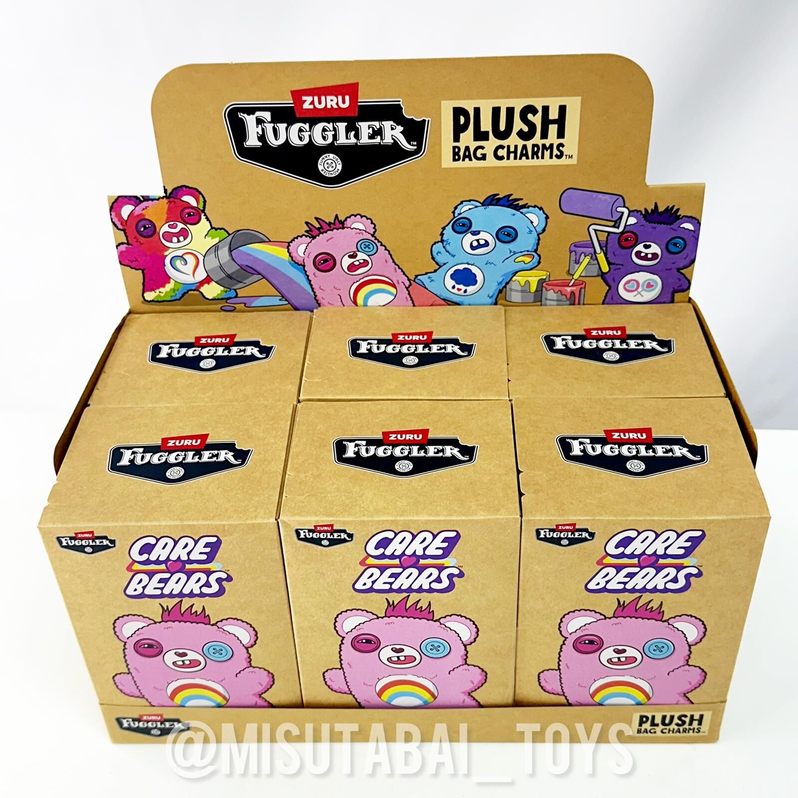 Fuggler x Carebear Plush Doll Keychain Blind Box