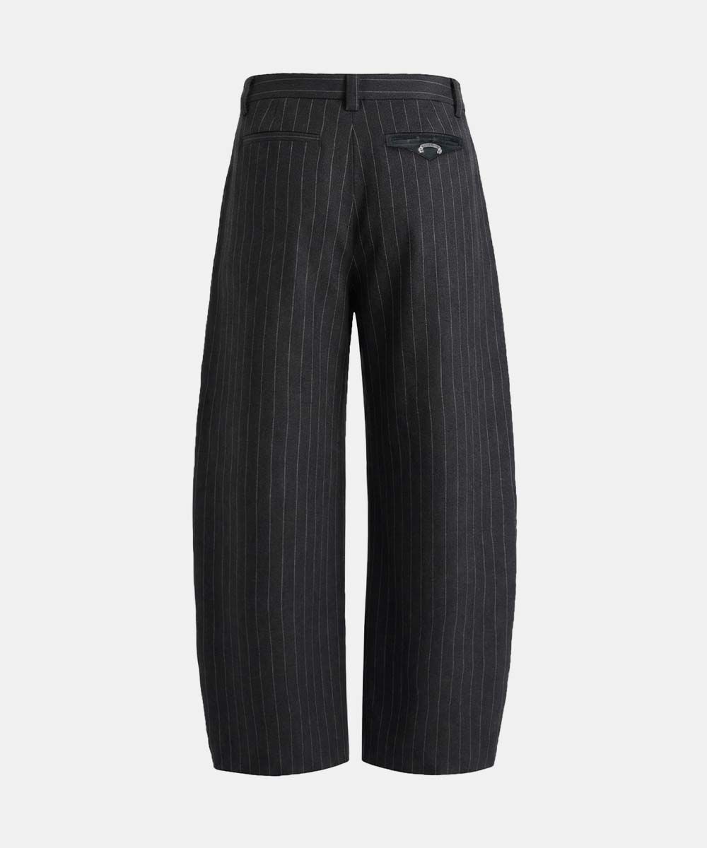 BADBLOOD Viper V2 壓褶西裝褲 木炭灰條紋 w-pts26-047