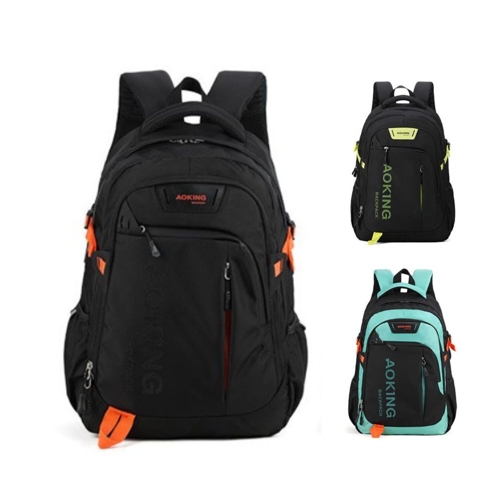 【AOKING】 多功能護脊重裝包  護脊專利 防潑水背包 可裝17吋筆電 電腦專用防震隔層