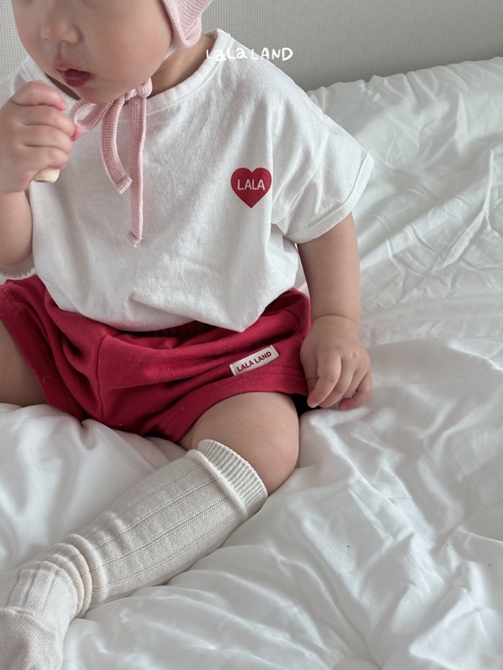 Lala land 愛心上衣 / 4色 (Bebe)