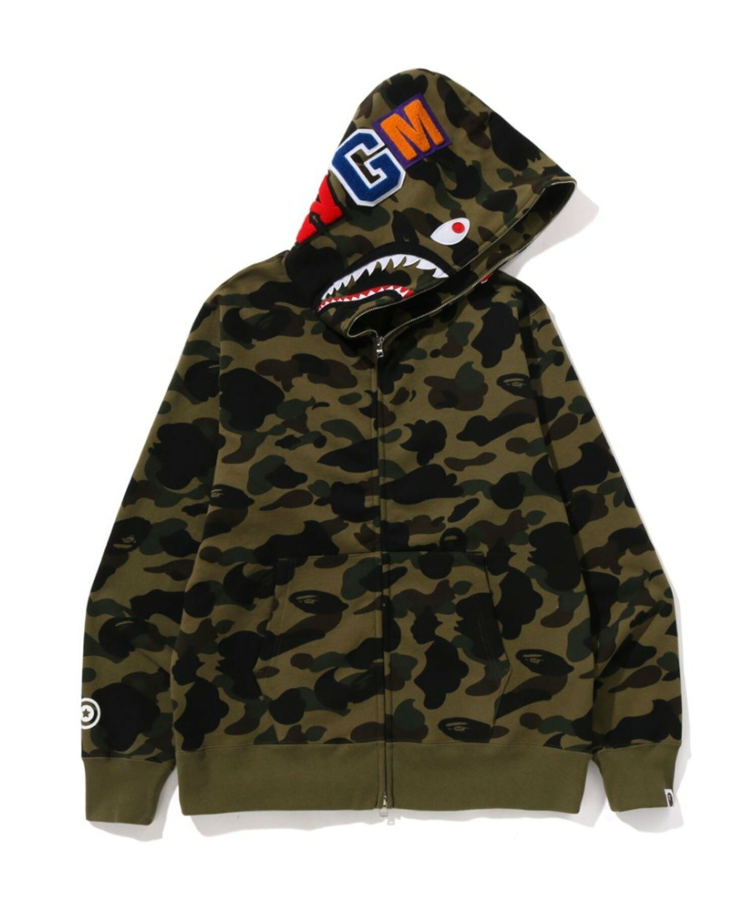 2026SS A BATHING APE BAPE 1ST CAMO SHARK FULL ZIP HOODIE WGM 迷彩 鯊魚 外套 現貨 1M30115007