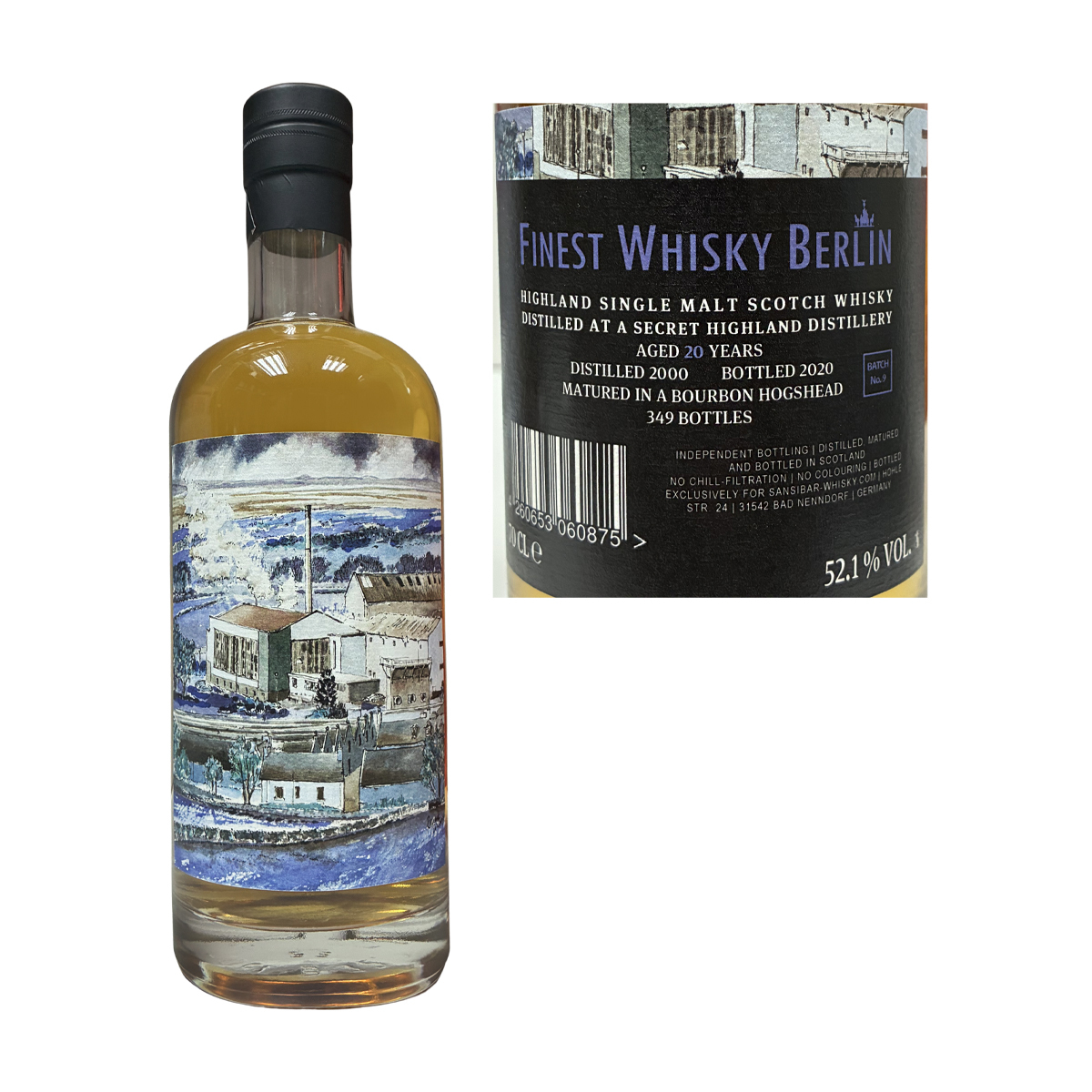 Sansibar Finest Whisky Berlin Secret Highland 2000 20 Years Old Hogshead 52.1%