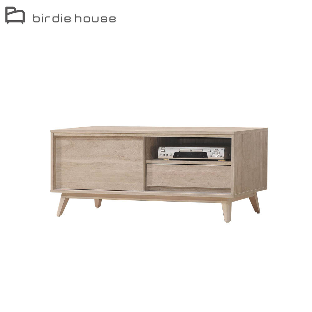 柏蒂家居-堤米4尺一門一抽電視長櫃/視聽櫃/收納置物矮櫃