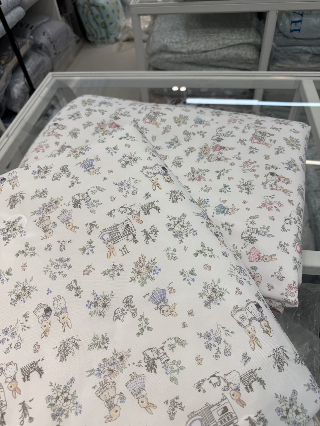 H419 花花邦尼兔雙面全涼感被