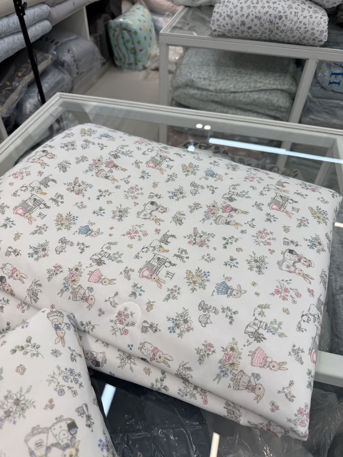 H419 花花邦尼兔雙面全涼感被