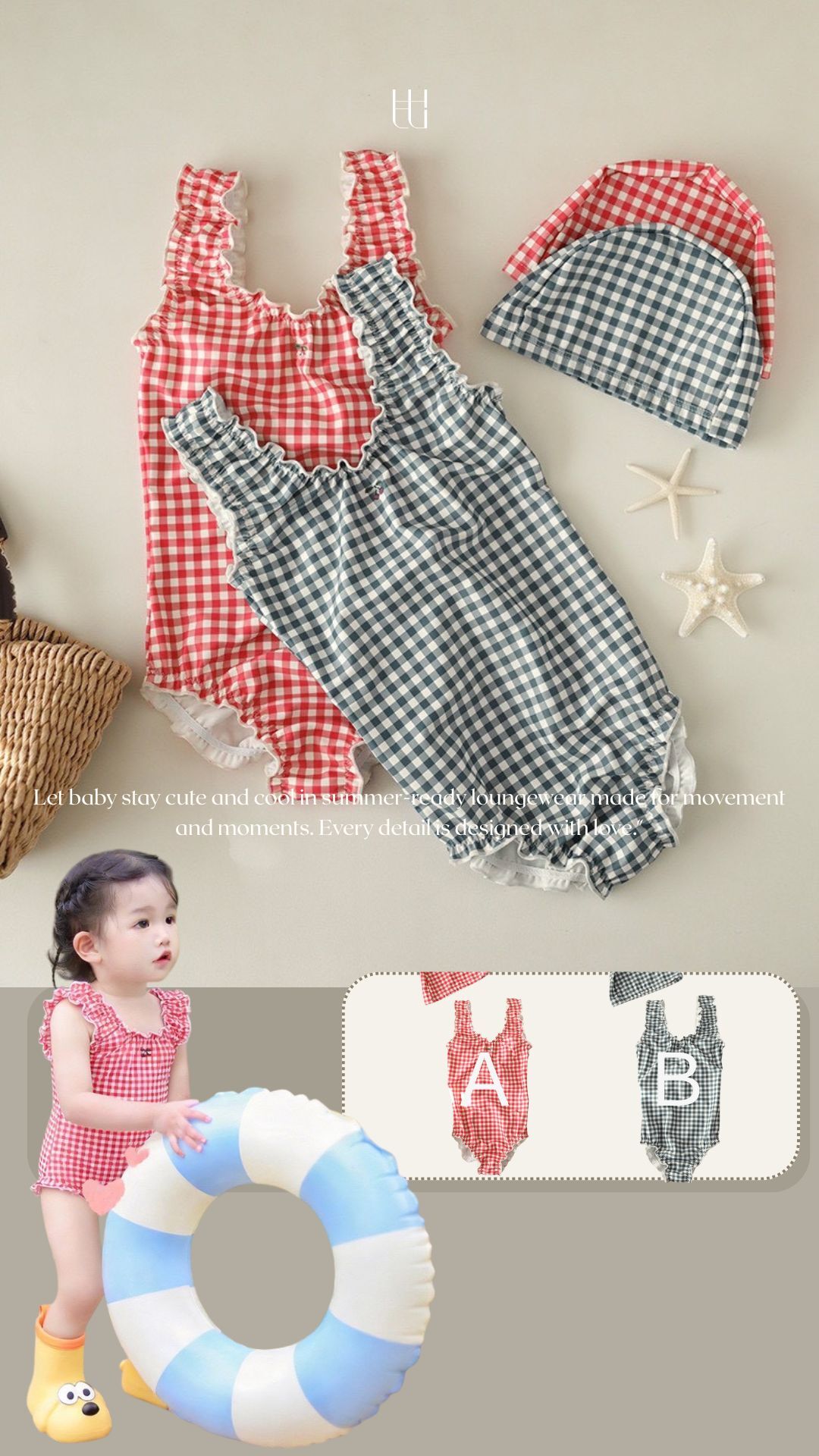 2026𓇼 ⋆.˚ 泳衣｜女童今夏連身泳衣連身大全集 ꕀꕀꕀ ＊附帽子