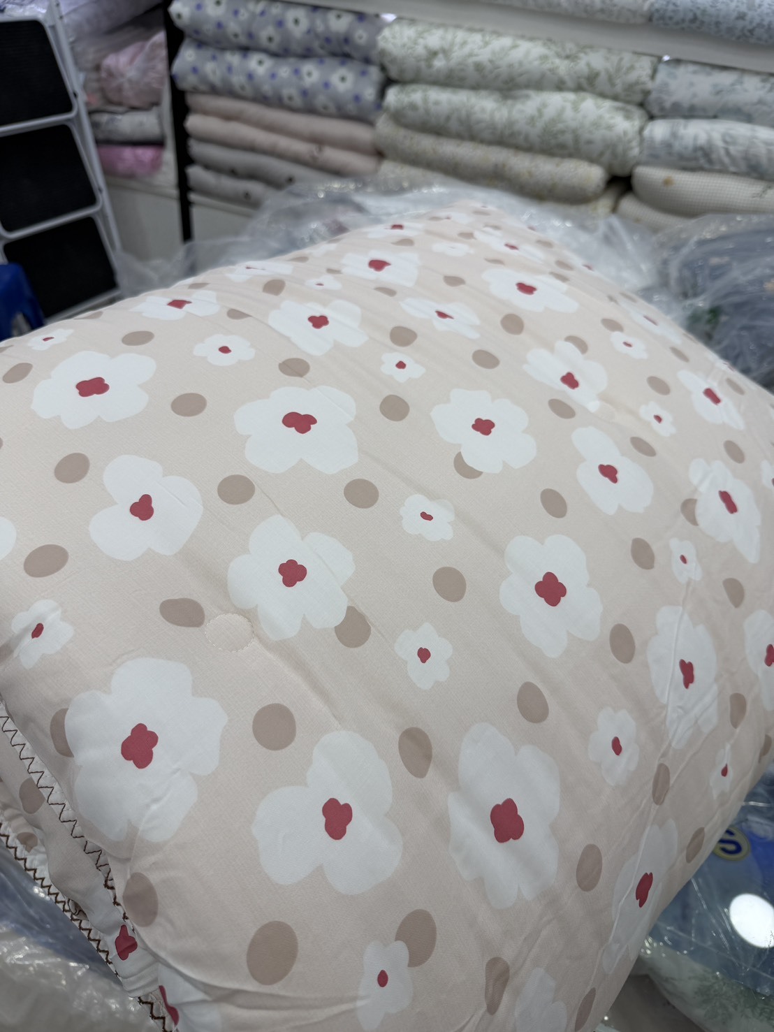 H420 雲朵花點點雙面四季被