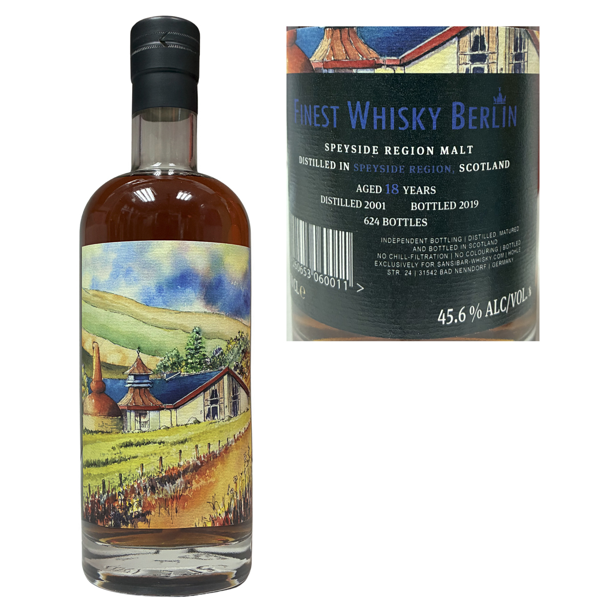 Sansibar Finest Whisky Berlin Secret Speyside 2001 18 Years Old 45.6%