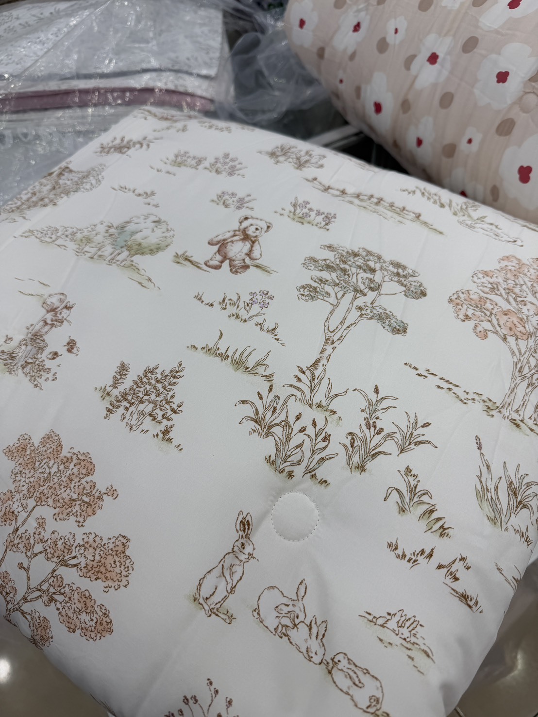 H421 熊兔雙面四季被