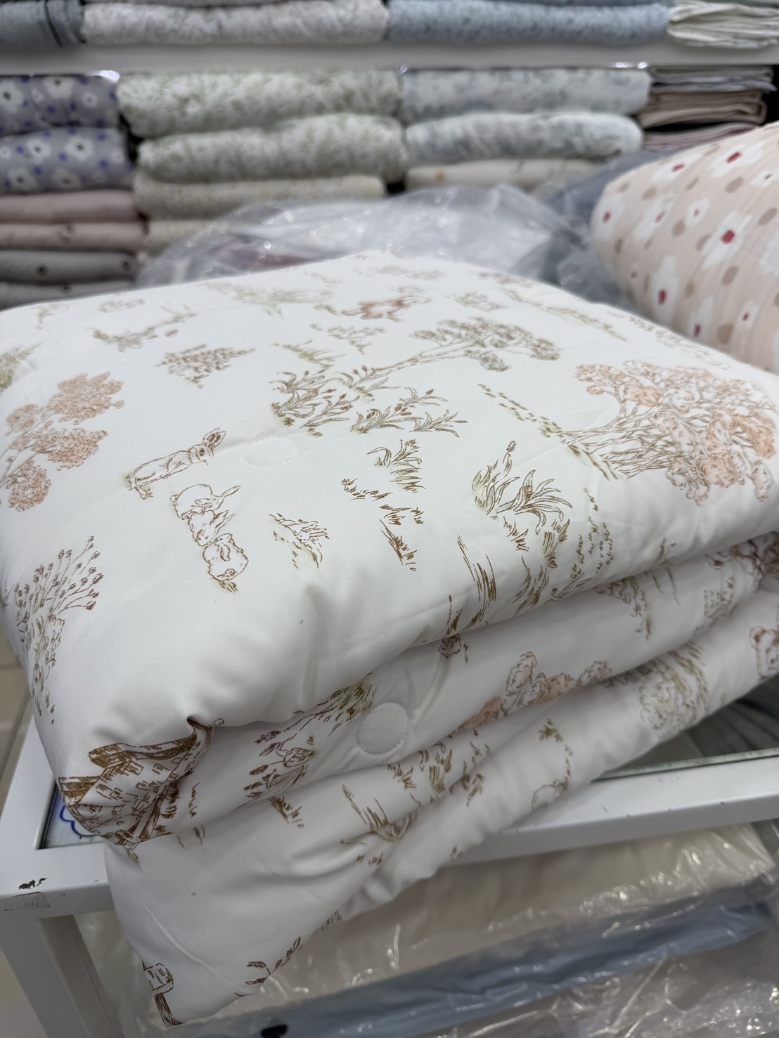 H421 熊兔雙面四季被