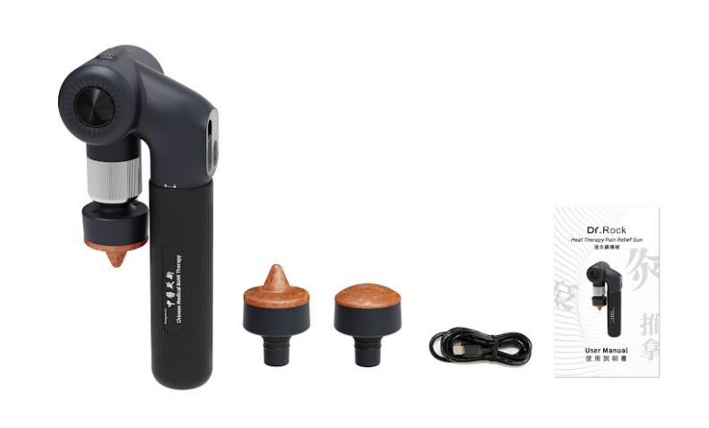 XX020 Dr.Rock 溫灸鎮痛槍 送 砭石顆粒 一盒（10包）