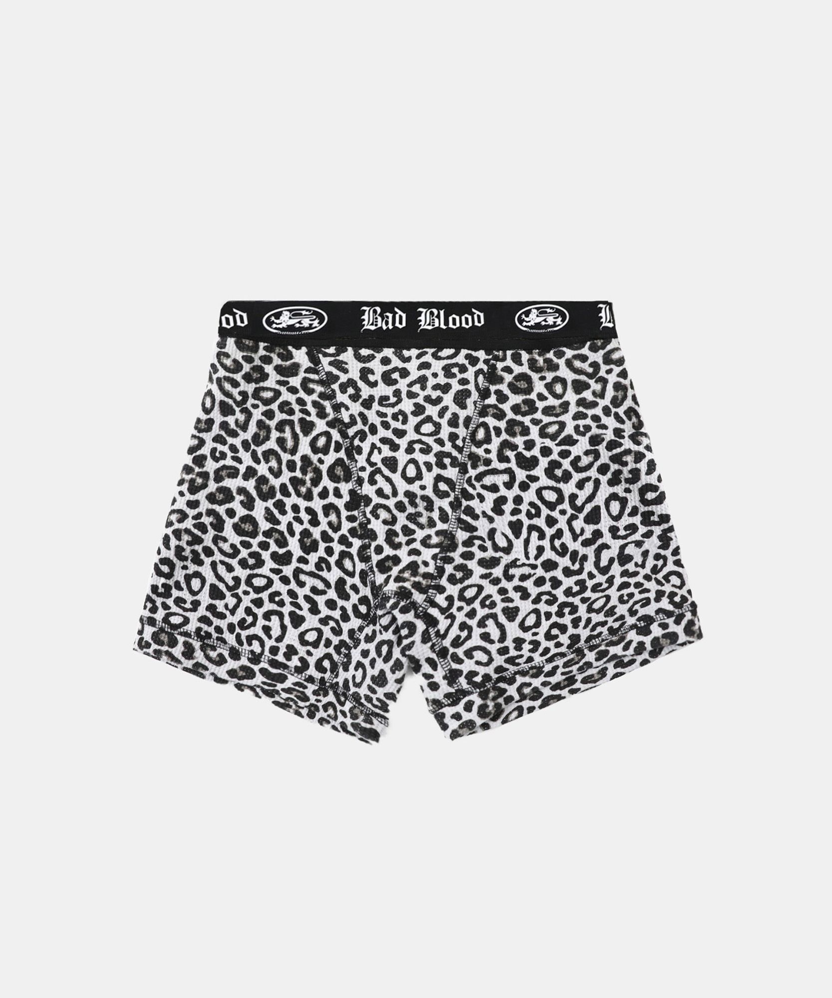 BADBLOOD Mystic 鬆餅格四角內褲 白豹紋 w-pnt25-012