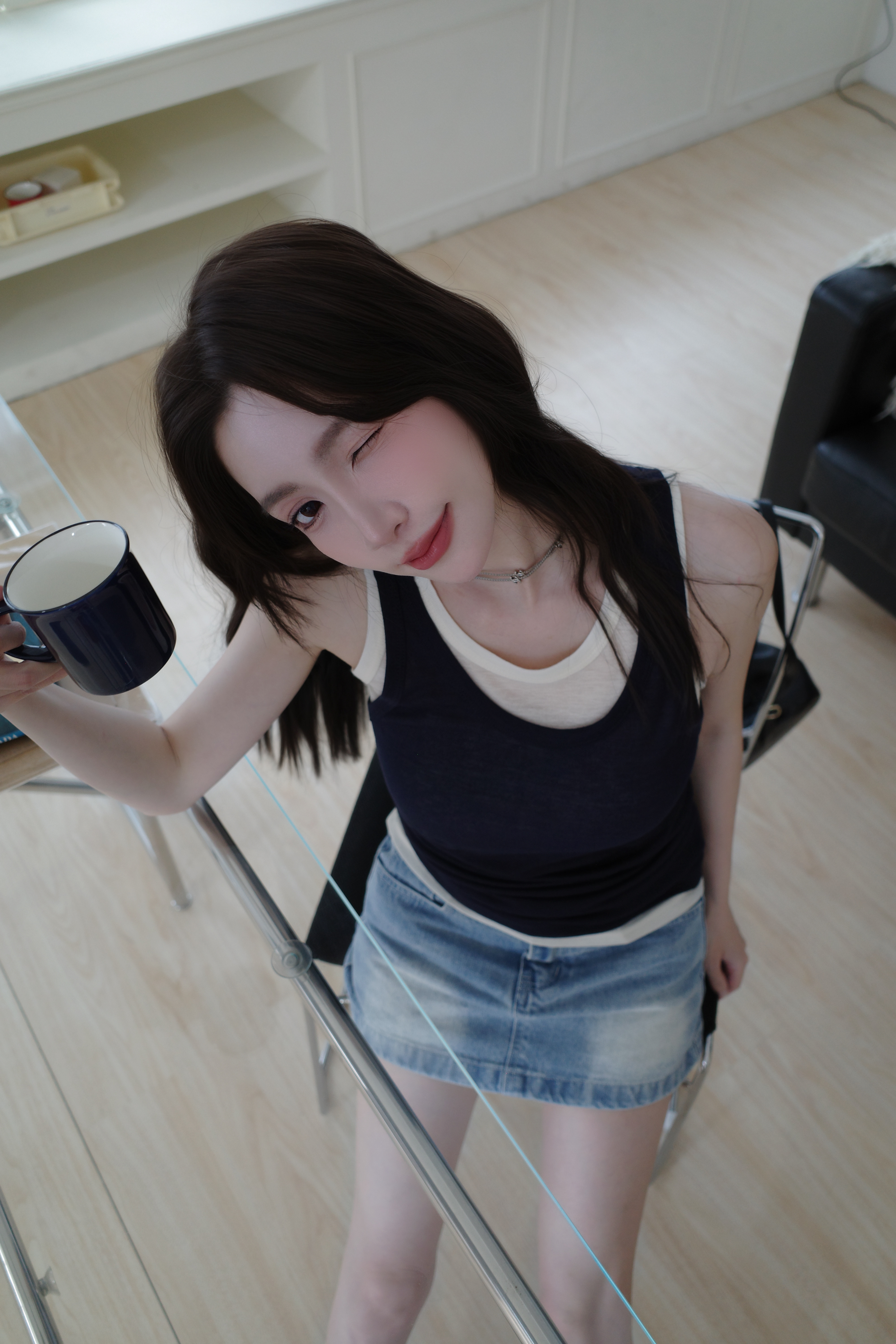 (預購)#AN29 挺版單寧短裙