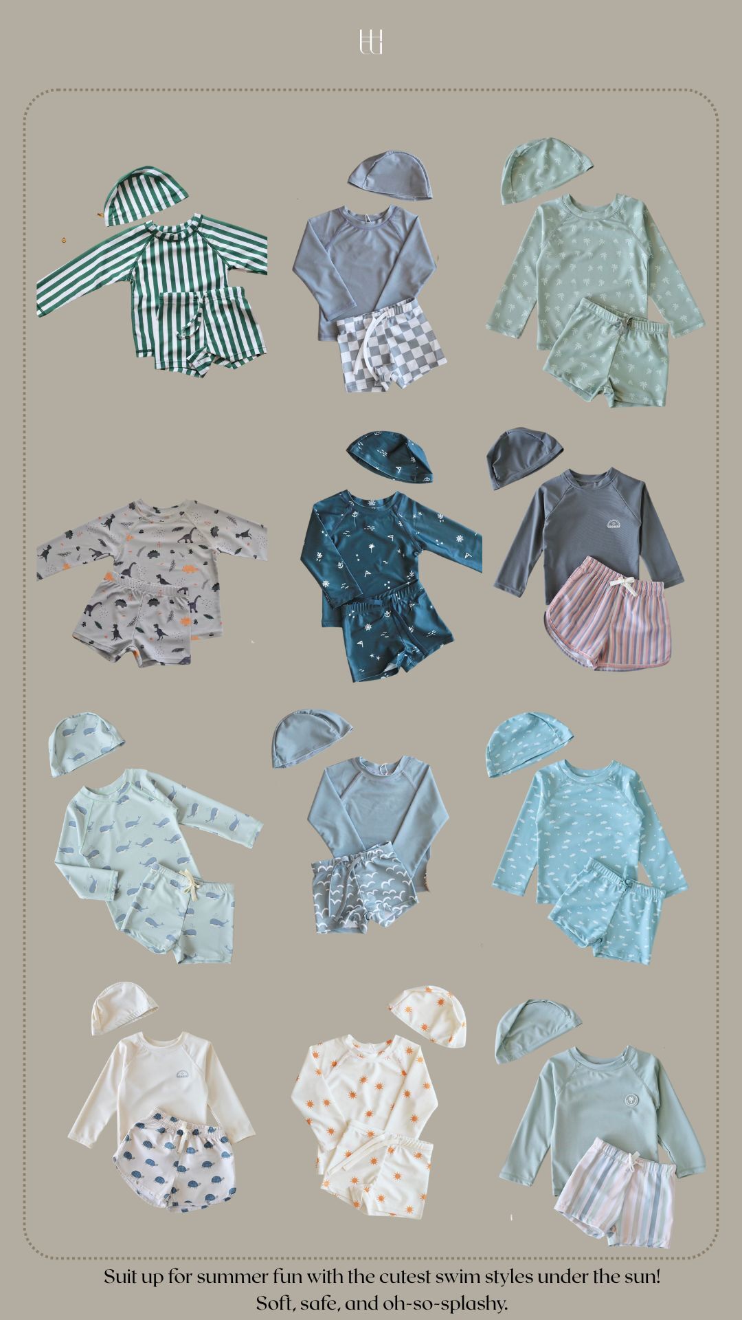 2026𓇼 ⋆.˚泳衣｜男童今夏防曬泳衣造型套裝大全集ꕀꕀꕀ （泳衣＋泳褲＊附帽子）
