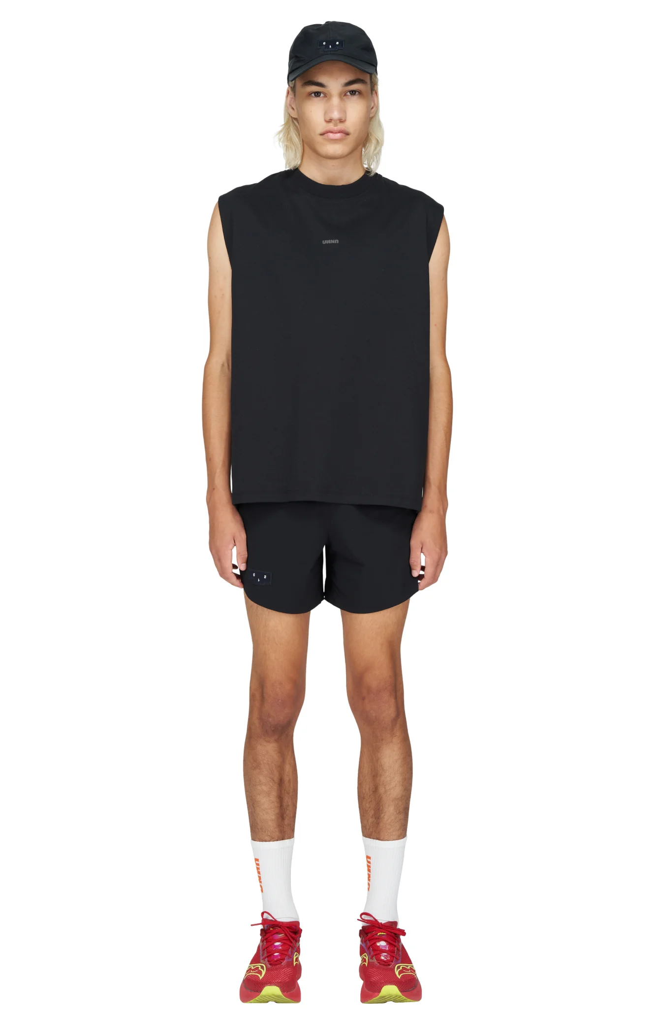 UNNA｜Men's Flex Tank "Black"