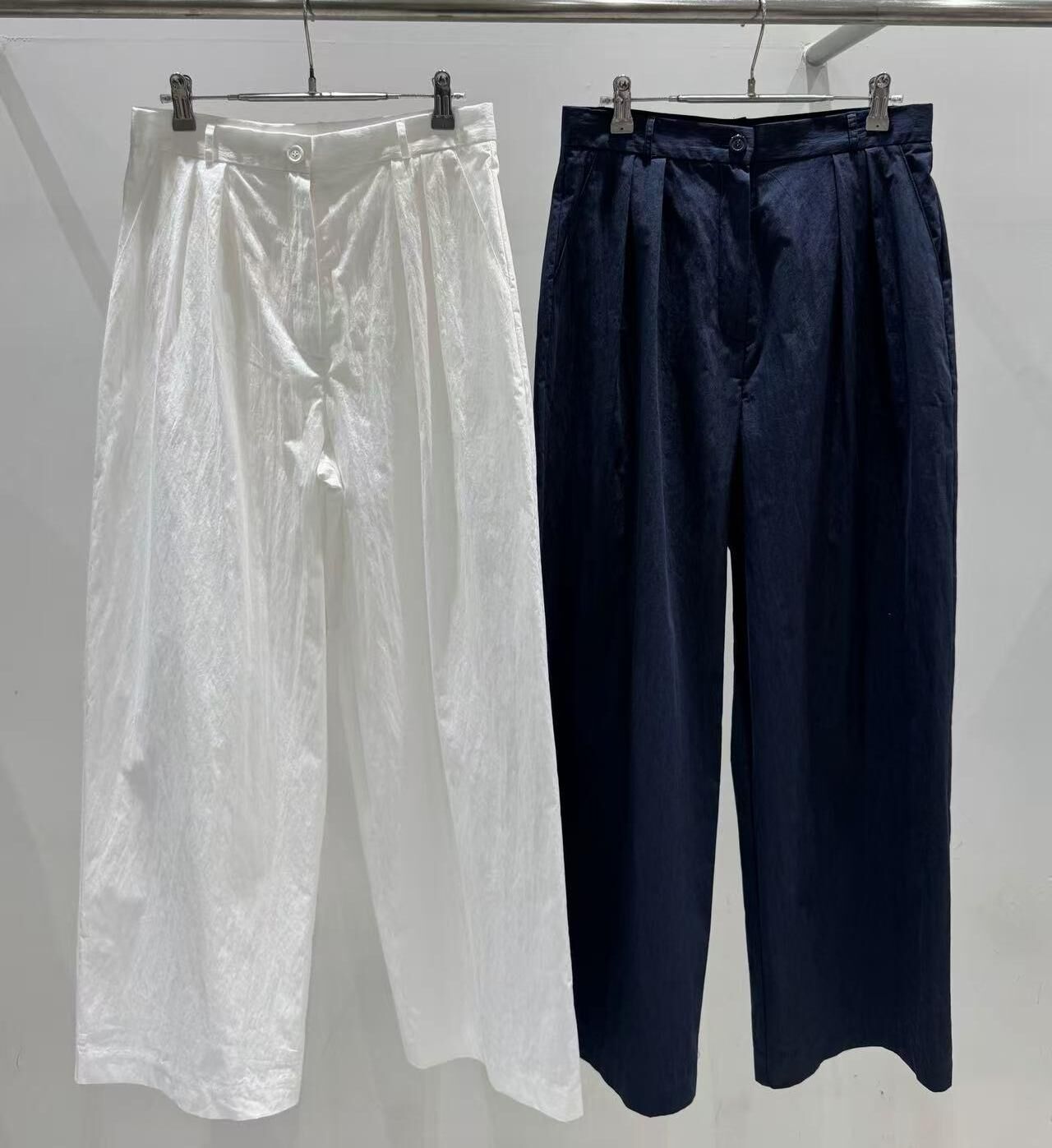 BL6022 涼爽打摺薄身長褲