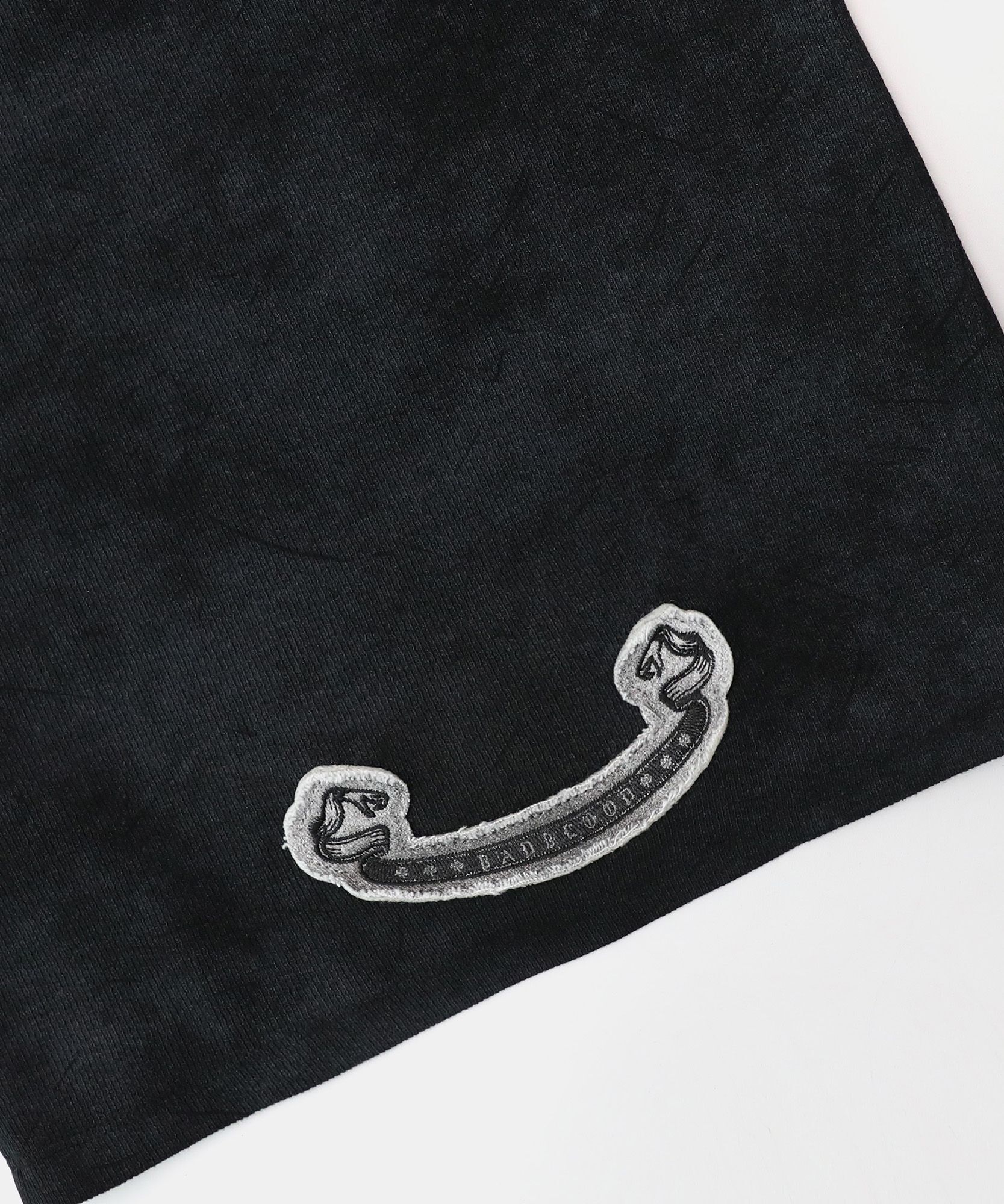 BADBLOOD 獅子刺繡背心 洗舊黑 w-tnk25-039