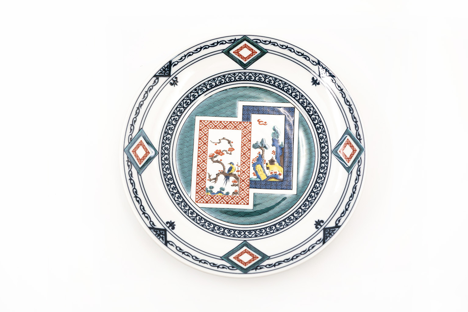 九谷燒｜ 8號皿 - 24 CM