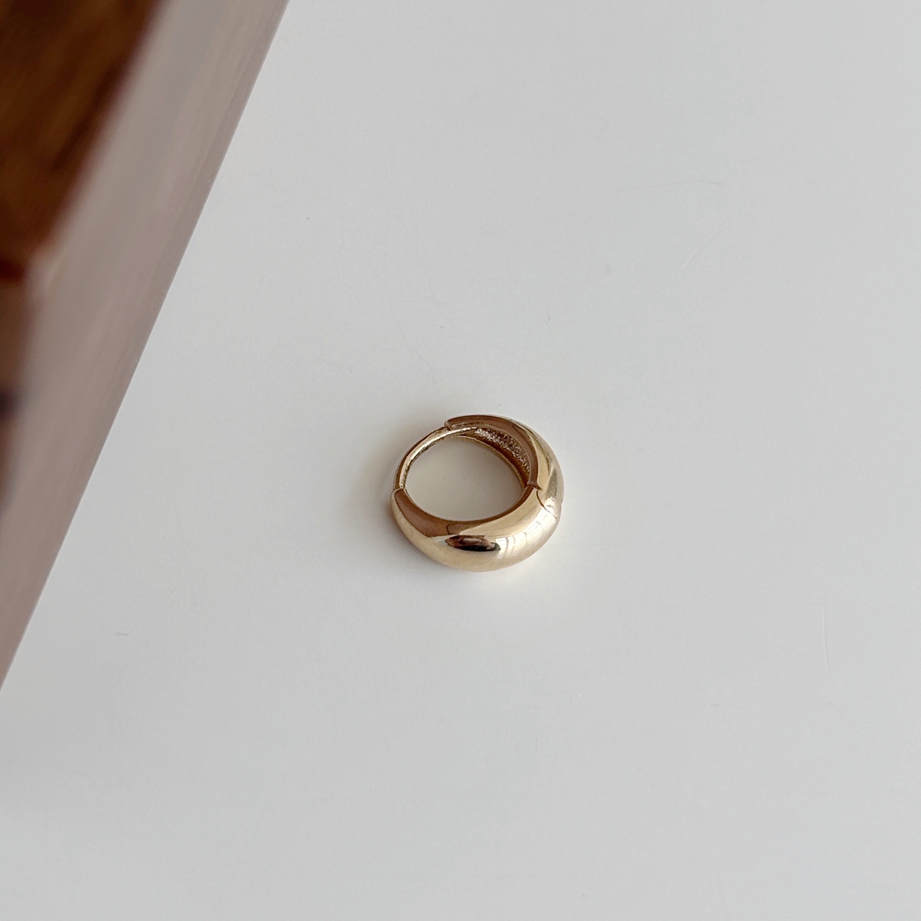 【韓國連線】14K時髦水滴耳圈