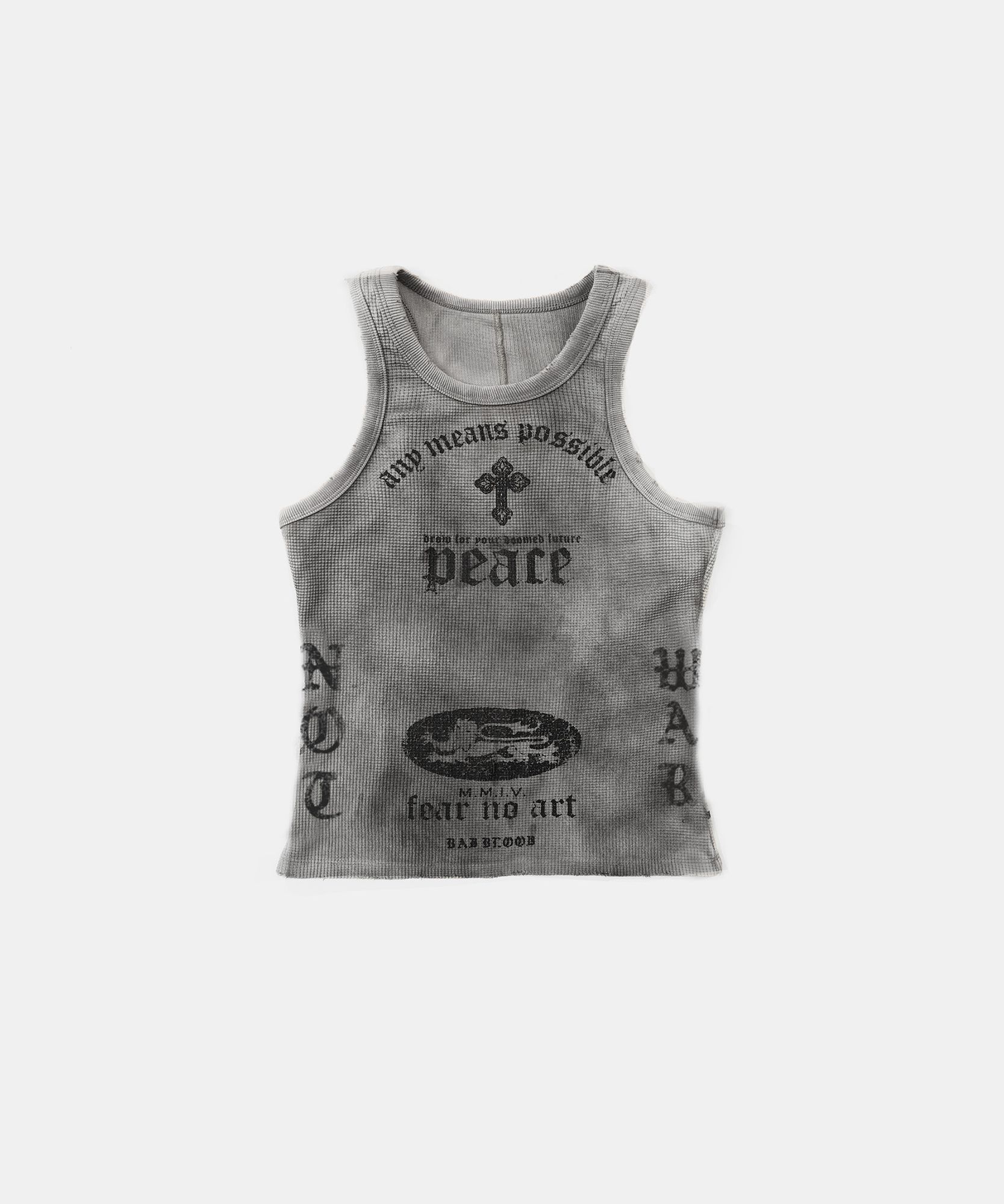 BADBLOOD PEACE NOT WAR 背心 霧白 w-tnk25-058