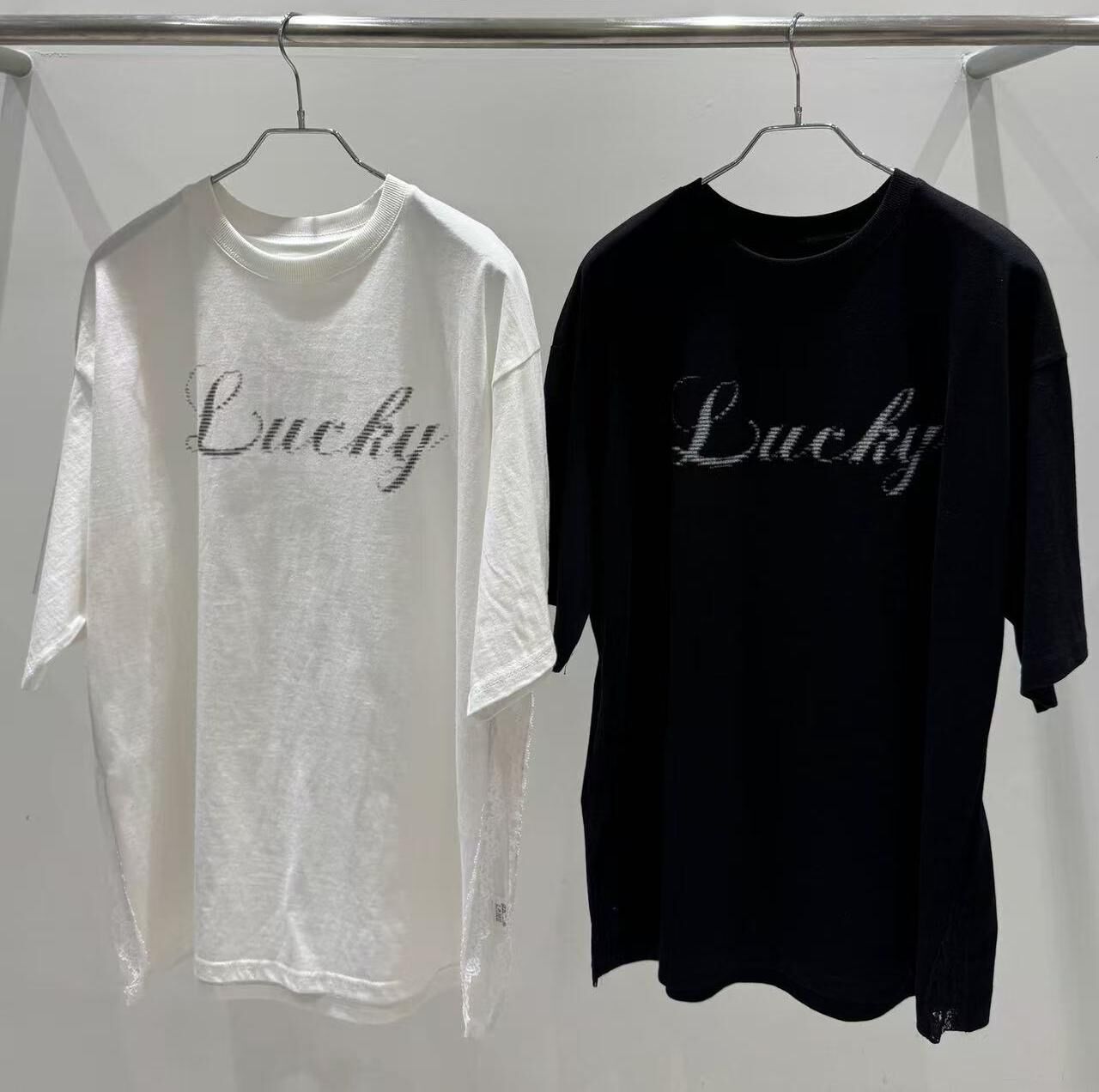 BL6030 幸運字母oversize短袖Tee