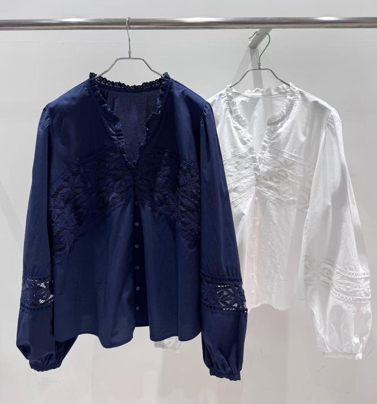 BL6031 宮廷重工刺繡花邊上衣