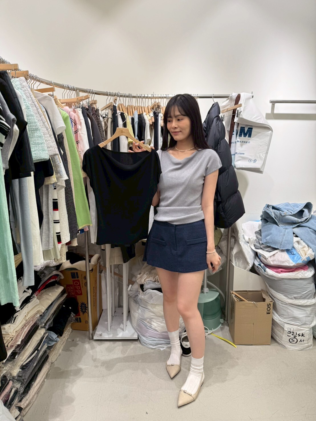 BM6015 堆堆領飛飛袖修身上衣