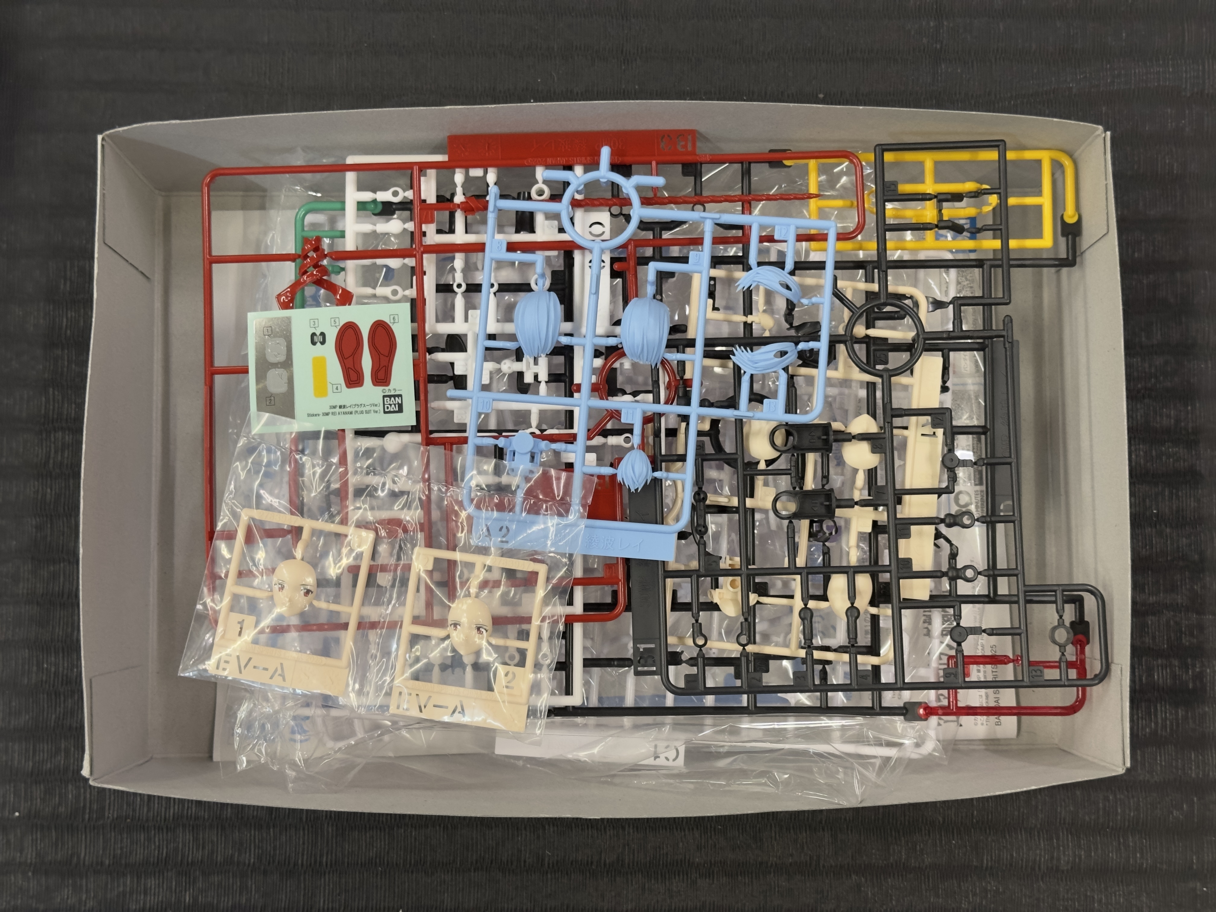 30MP 組裝角色輕作戰 中古 已開盒 拆膠袋 默認盒不完美 齊件 欠水貼 綾波麗 (作戰服 Ver.)