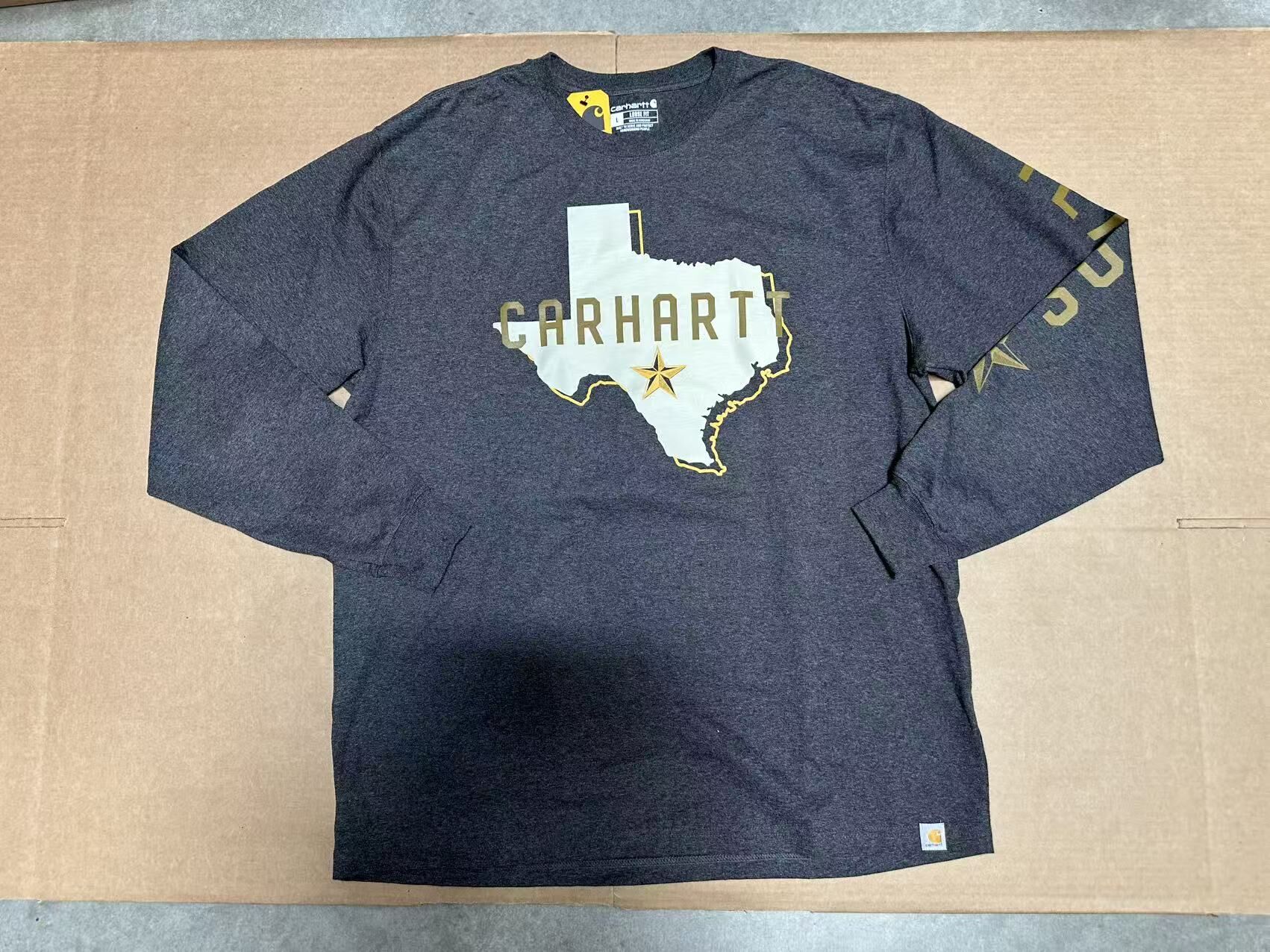 【預購】H0408141 Carhartt 男裝德州圖騰長袖 T-shirt