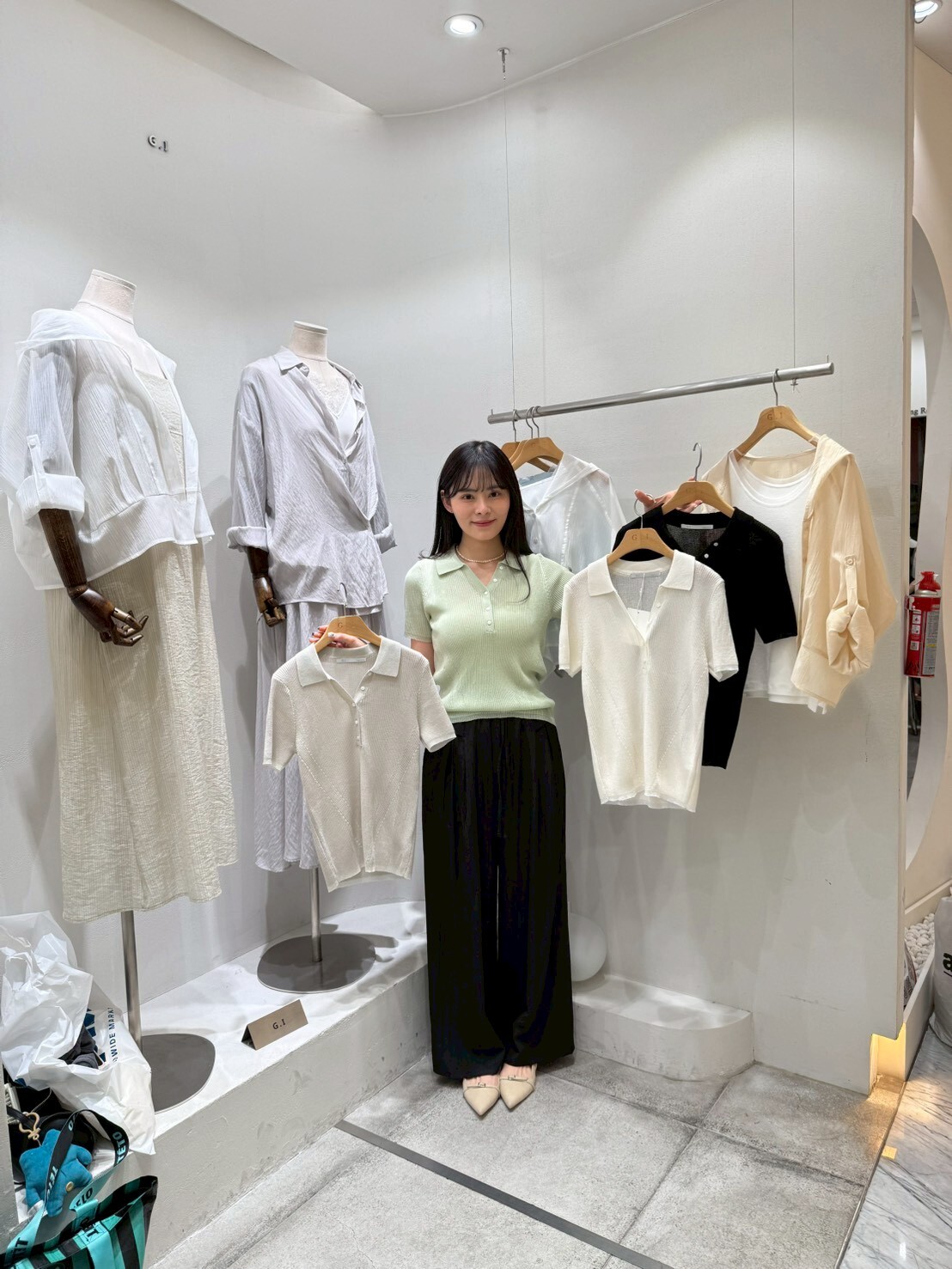 GI6009 亨利翻領針織Tee