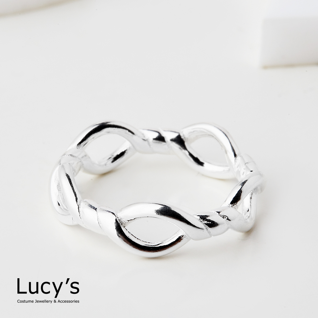 925純銀 繩結 尾戒 (125533/125534/125535)