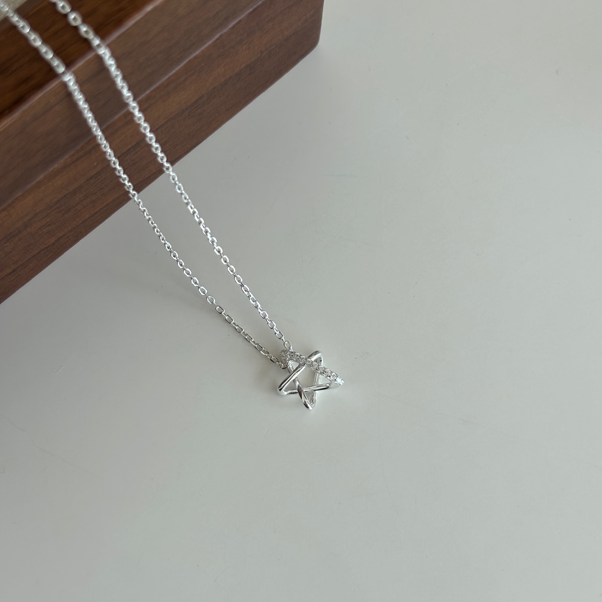 【韓國連線】手繪星星鋯石鎖骨鍊