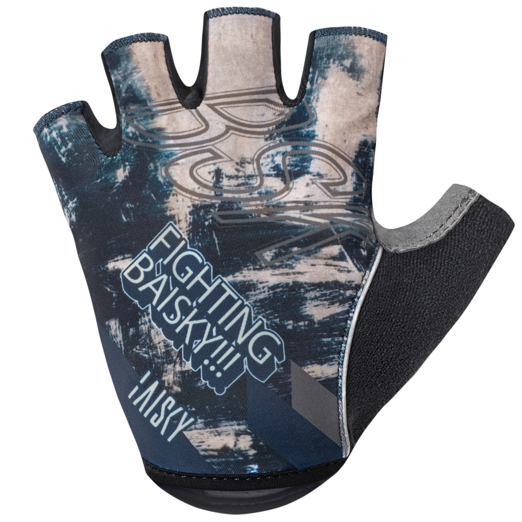 半指手套 戰博 藍