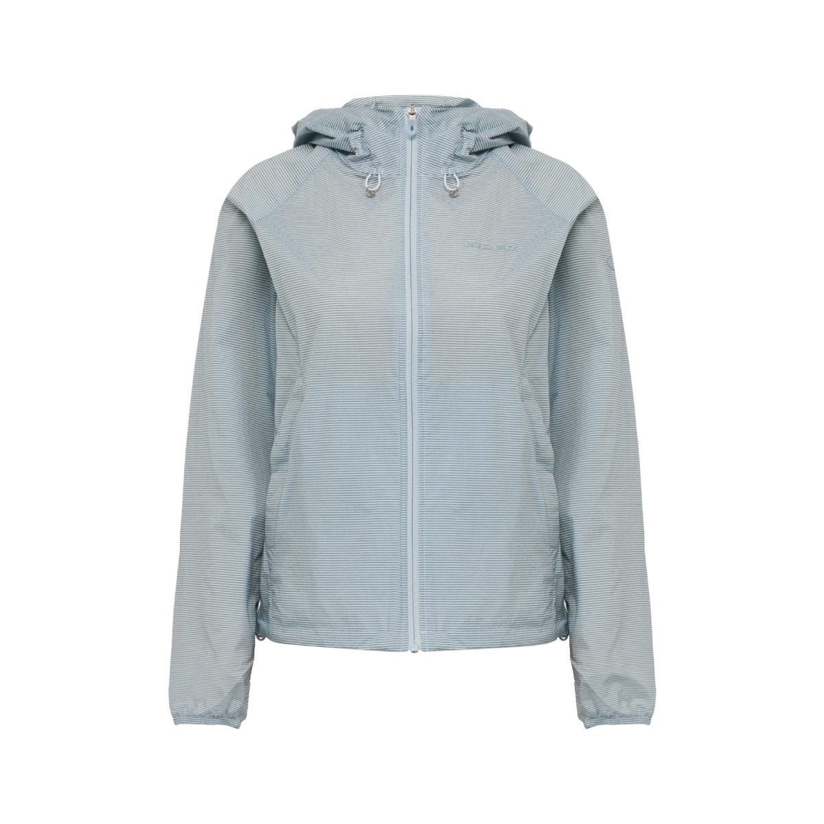 【EIDER】女輕量條紋可拆帽外套/26EDWM26108-[水藍、珊瑚紅]