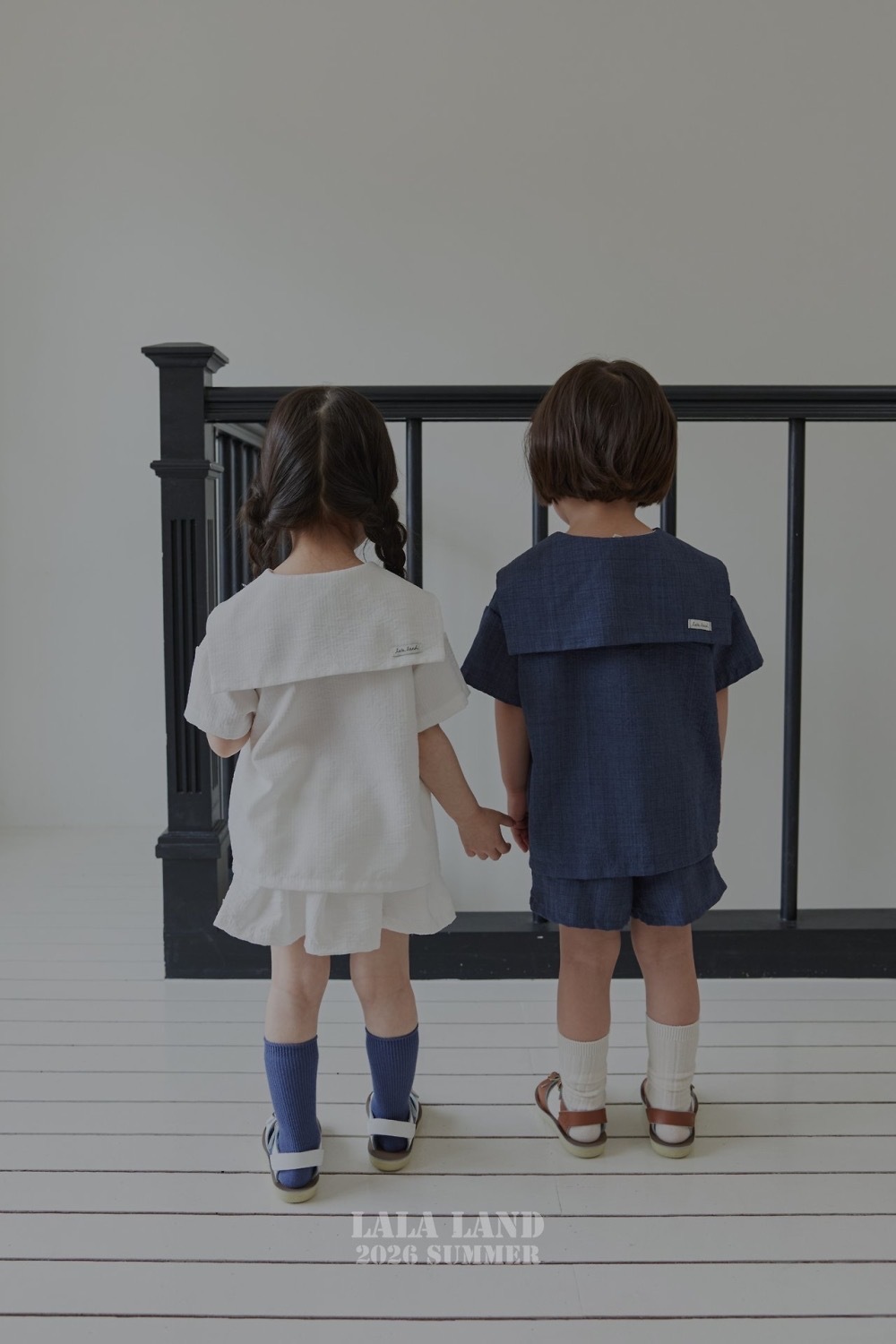 Lala land 海軍領襯衫上衣 / 2色