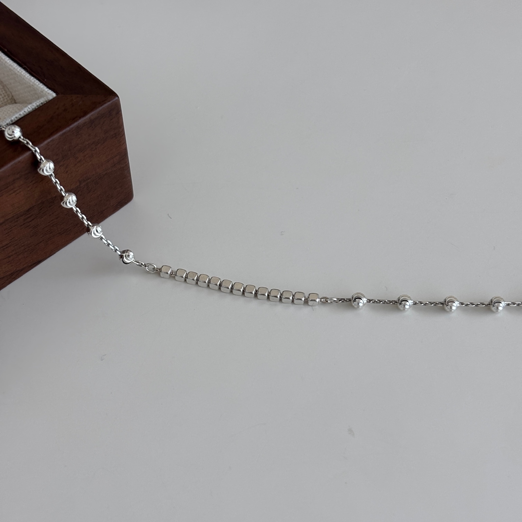 【韓國連線】份量感cube切花珠珠手鏈