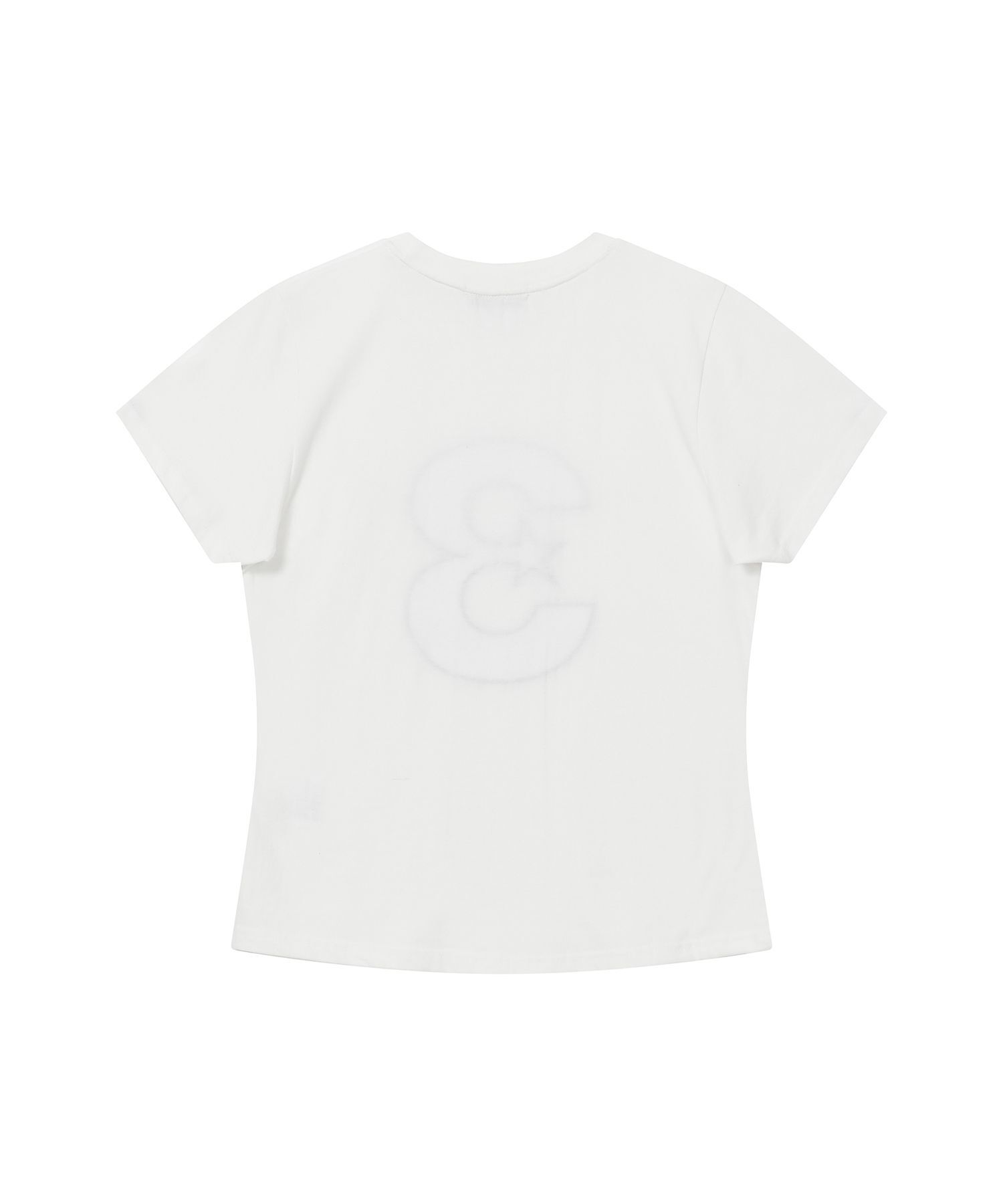 BAUF 3 Logo 圓點修身短袖T恤 白色 BT25HS-WWHT9