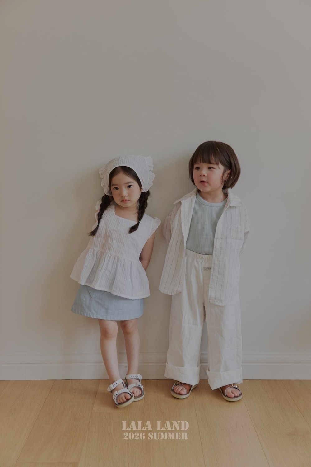 Lala land 條紋棉柔亞麻襯衫 / 2色