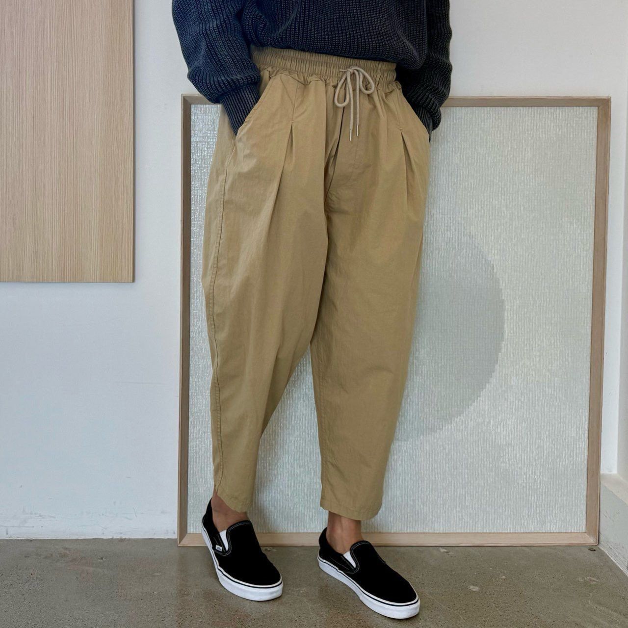 淨色鬆身褲 PEACOCK-170P