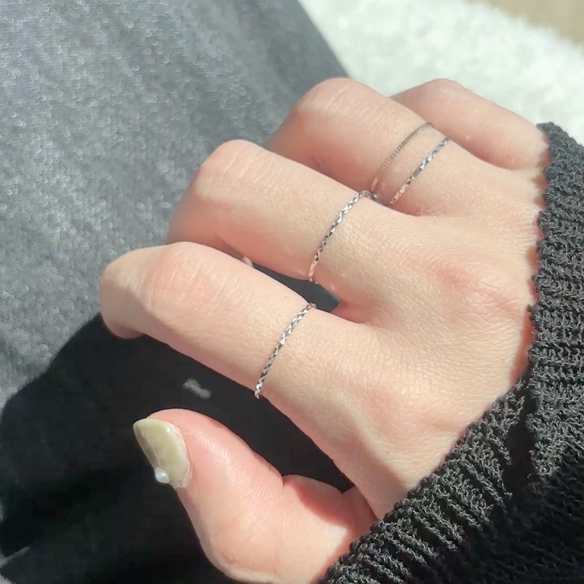 【韓國連線】14K切割線戒