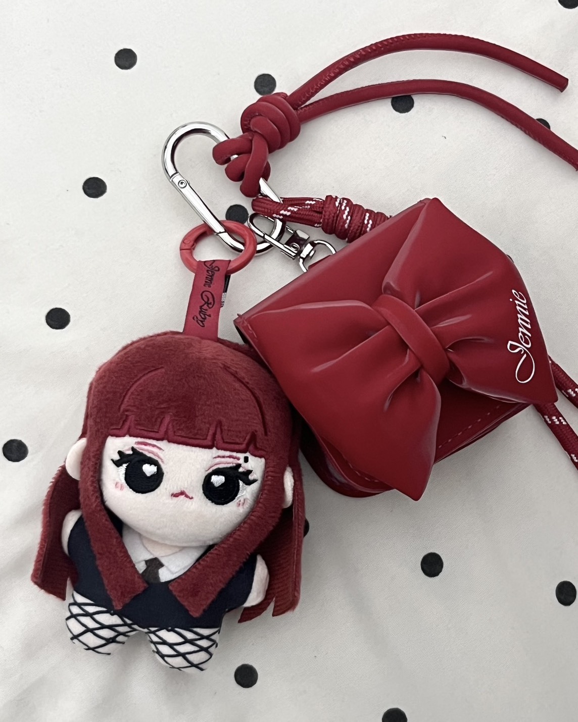 <獨家聯名>Jennie x Miniso 聯名 Ruby系列 周邊 毛絨娃娃 吊飾