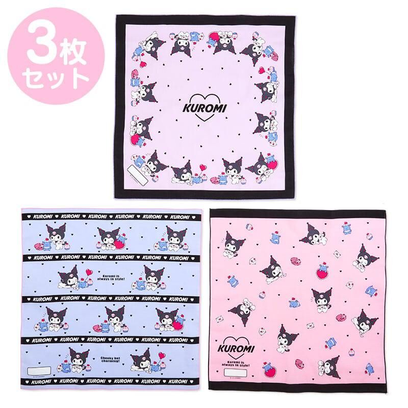 【預購】 JM0408108 Sanrio 角色手巾 (3 條裝)