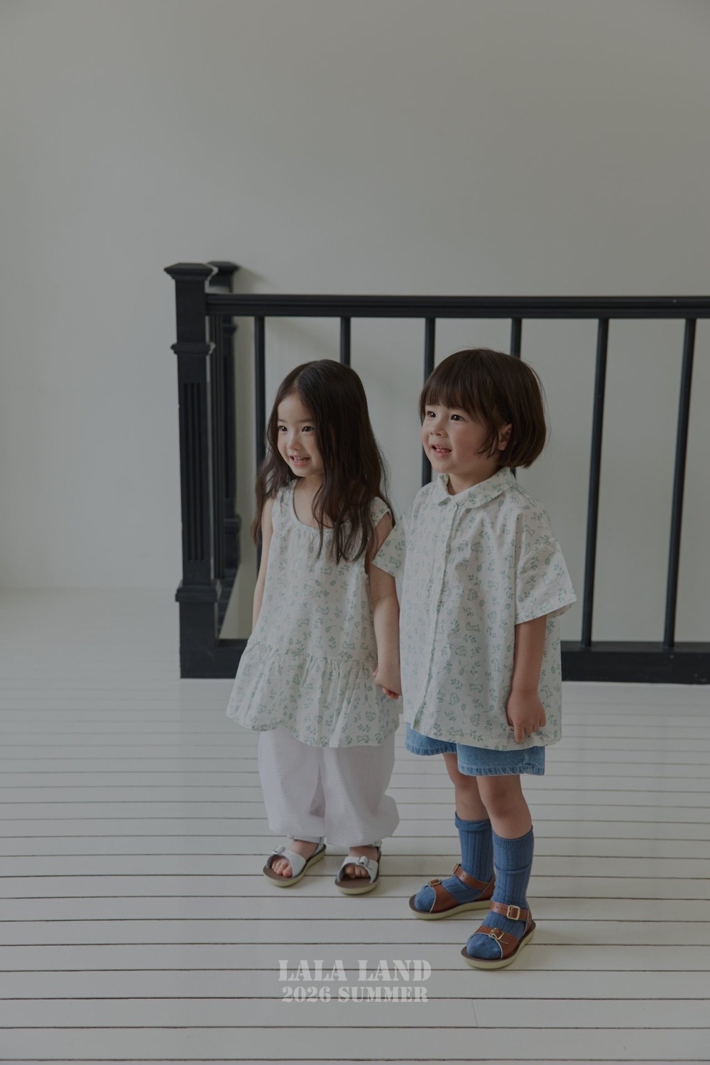 Lala land 清新兔兔背心連身裙