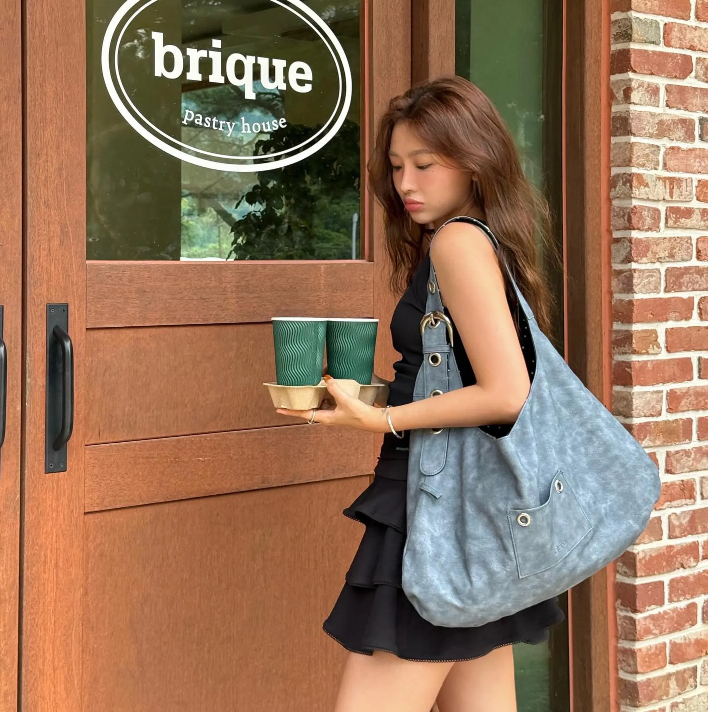 🇰🇷韓國 LETERIE 點點雙面單肩側背包(6colors)