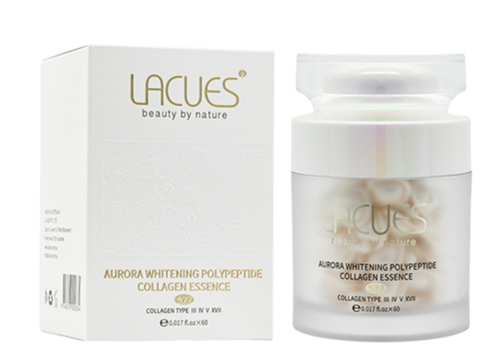 (7019) LACUES 極光美白丸膠原多肽精華 60PC【2件】